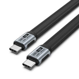 usb5数据线typec双头TPE扁线兼容雷电543 80G高速16K投屏240W快充