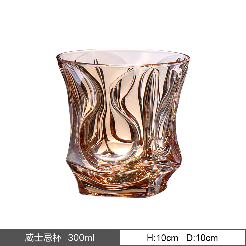 Importación checa de Bohemia BOHEMIA cristal copas de vino extranjero dibujado línea dorada taza de whisky conjunto de vinos image 8