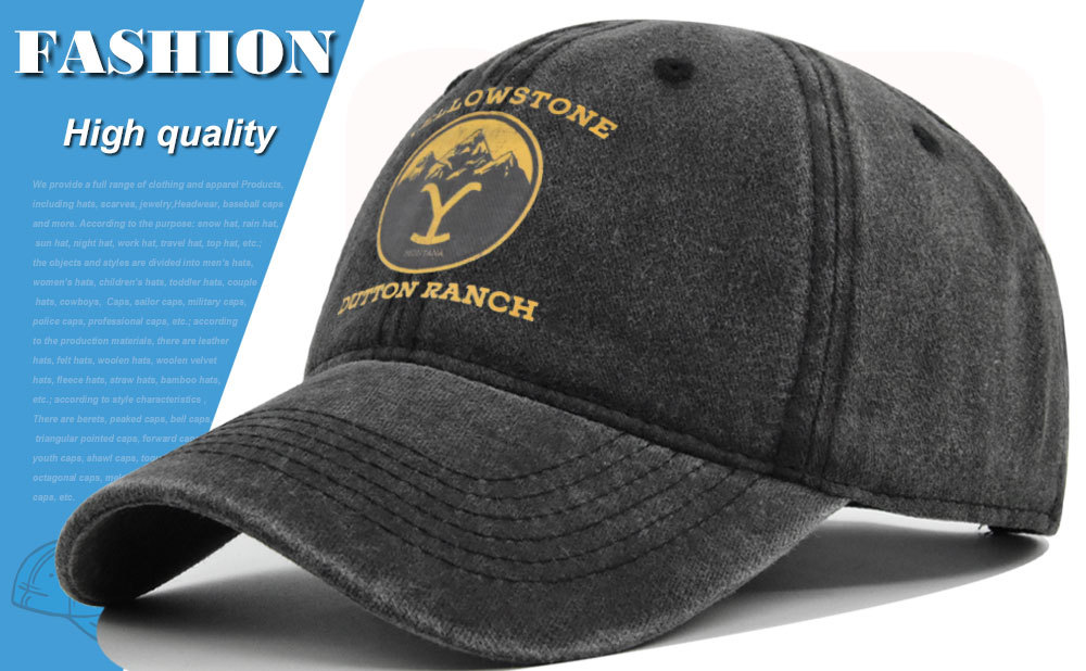 Cappellino da baseball con visiera curva, in seta stampata con pietra gialla e graffiti, cappello da sole personalizzato_voghion.com