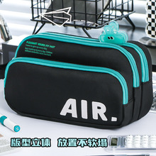 手提大容量简约炫彩战斗笔袋多功能初中小学生耐脏文具袋男生笔袋