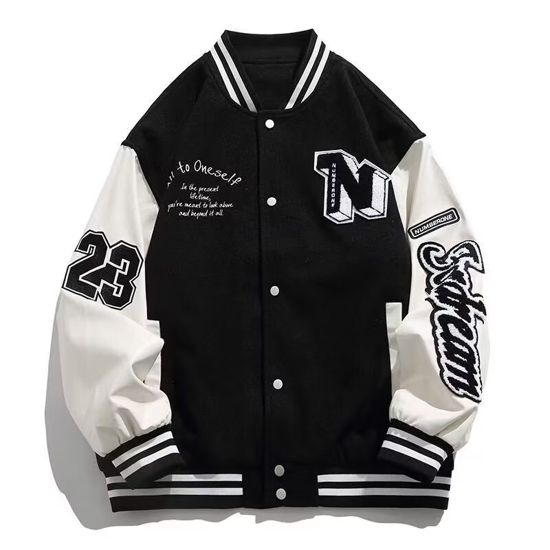 春秋季新款美式夹克外套男休闲宽松棒球服高品质开衫夹克外套男|undefined