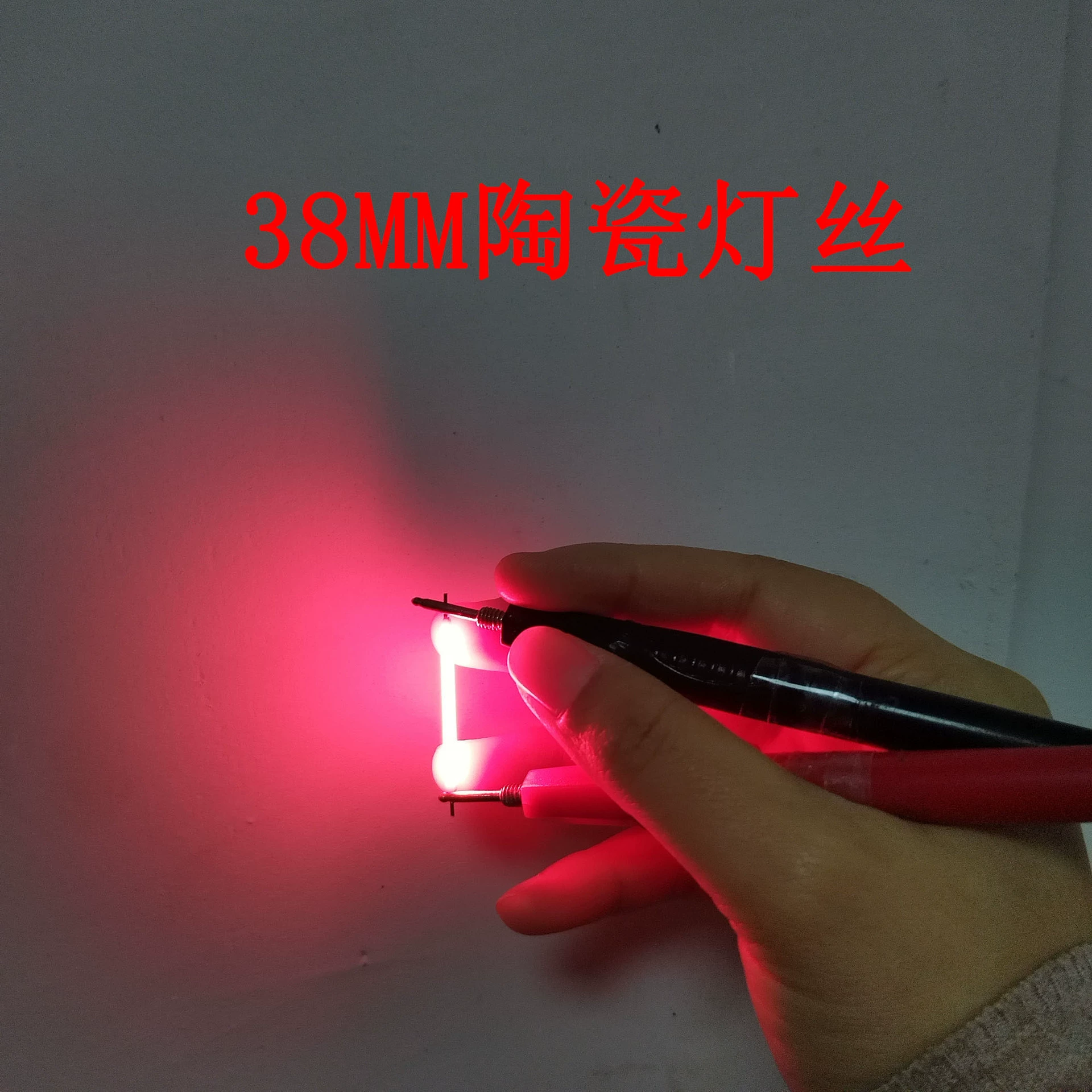 38 мм керамическая нить 3 В красный синий зеленый белый теплая лампочка керамическая нить DIY атмосфера в наличии