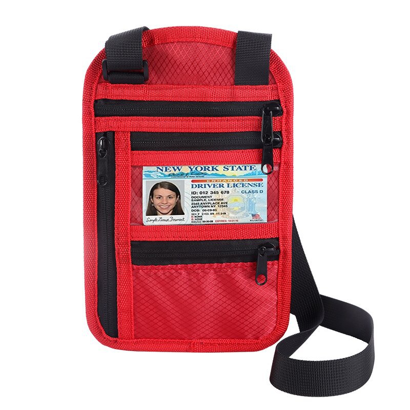 Portadocumenti multifunzionale portapassaporto portabiglietti borsa da viaggio portatile borsa portadocumenti di grande capacità_voghion.com
