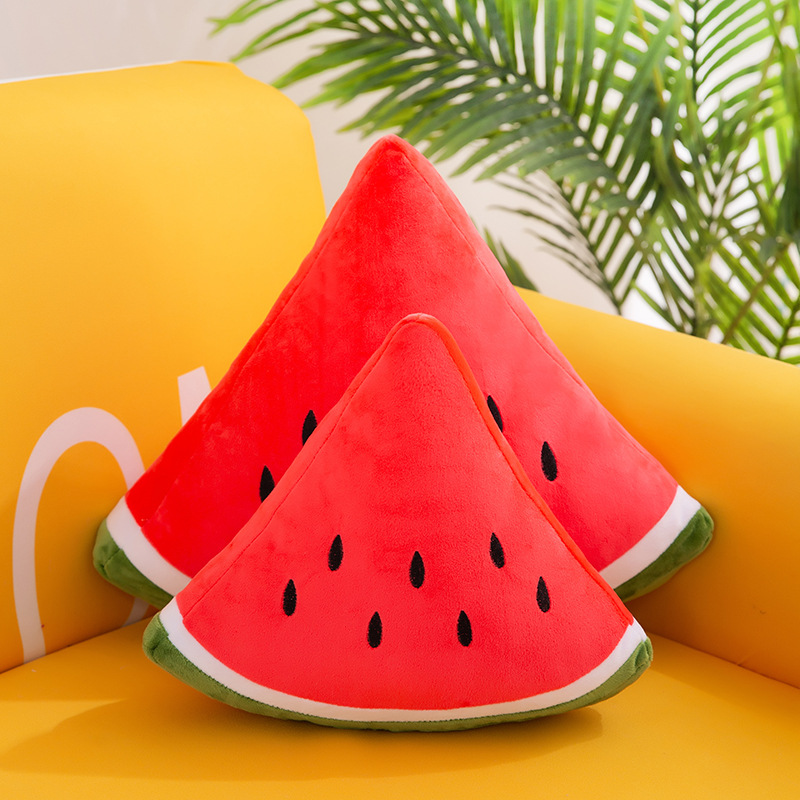 New simulation fruit pillow, watermelon cushion, plush toy, office chair sofa cushion, stuffed doll