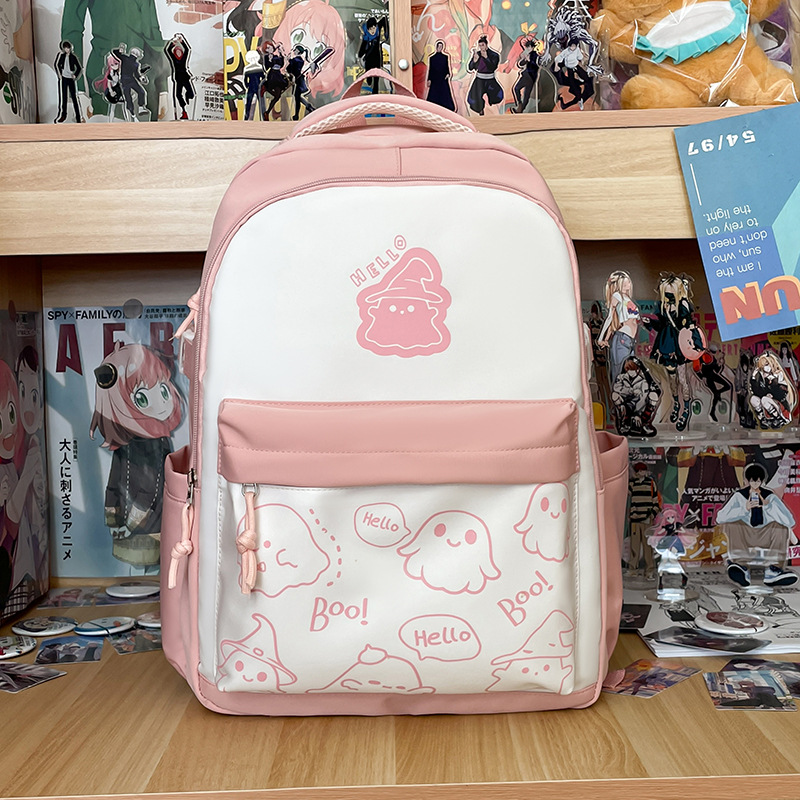 La moda transfronteriza está llena de nuevas bolsas de hombro de estudiantes de secundaria y secundaria de gran capacidad y alto valor facial 2025.