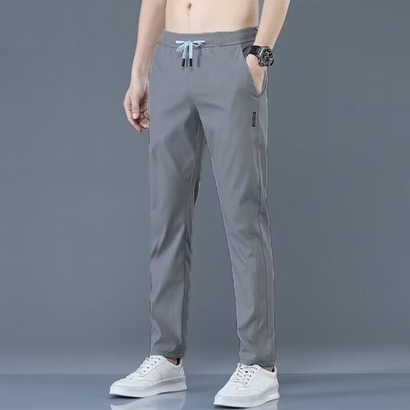 便宜干活工作裤男款夏季薄款运动大码上班耐磨长裤子透气宽松冰丝|undefined