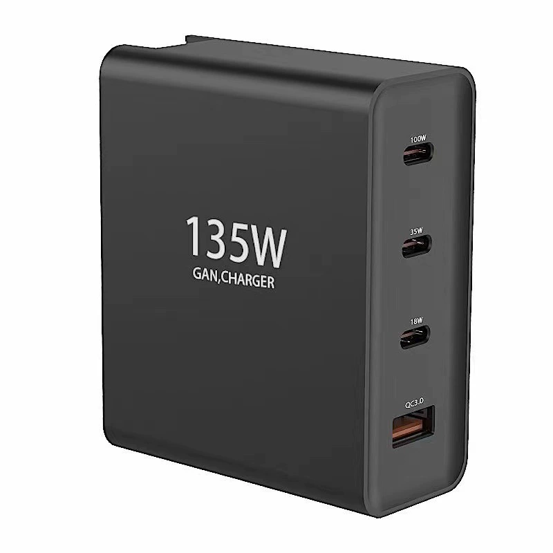 Новый 135Вт GaN Зарядное устройство 3PD+USB Многофункциональный Быстрая зарядка GaN Супер быстрая зарядка Ноутбук Мобильный телефон