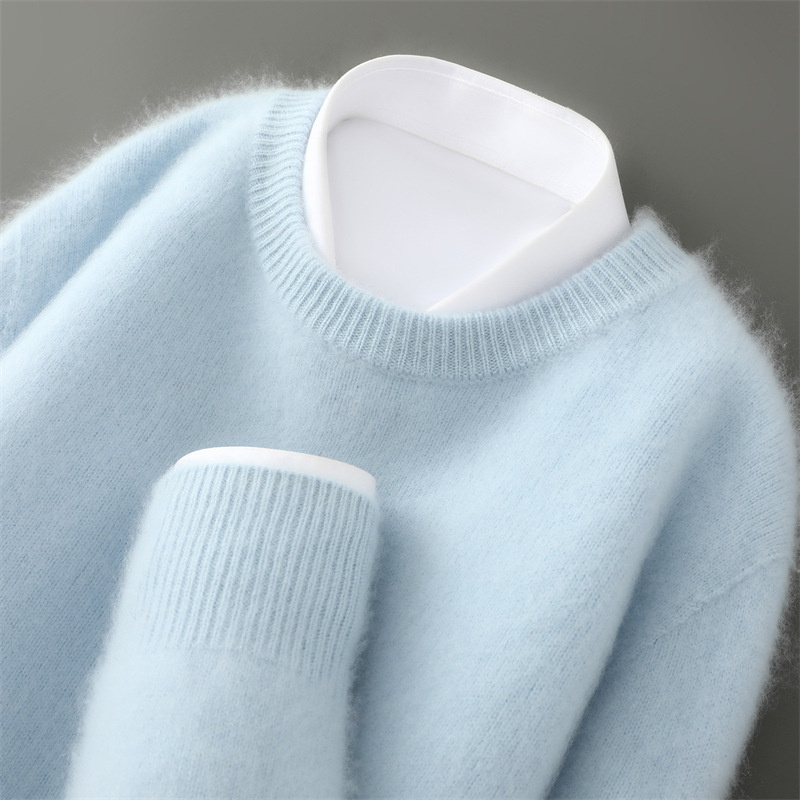 Light blue [825-round neck]