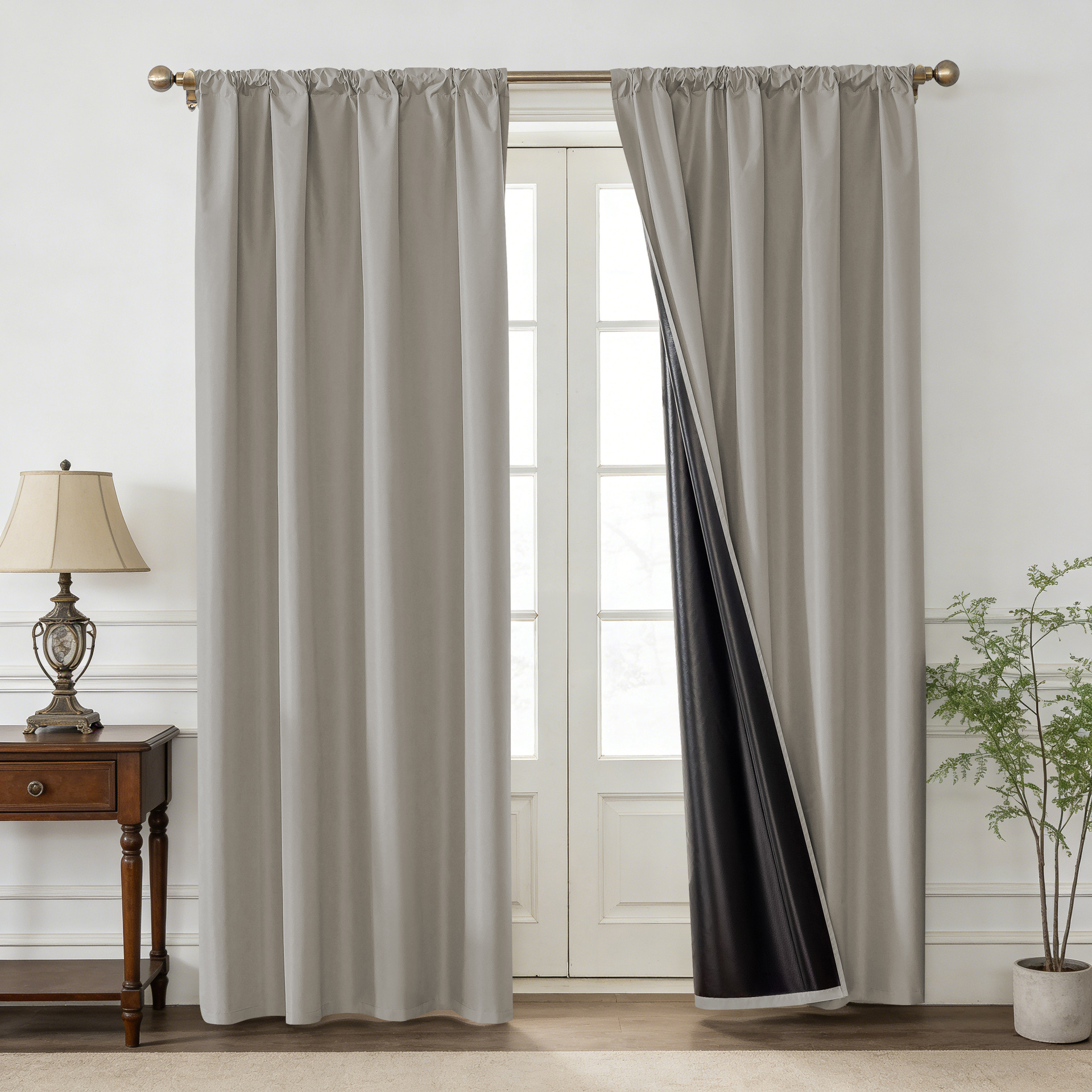 Amazon transfronterizo se vende bien chunya Textile Film Curtain cortina de comercio exterior de color sólido sombra completa cortina impermeable y térmica image 9