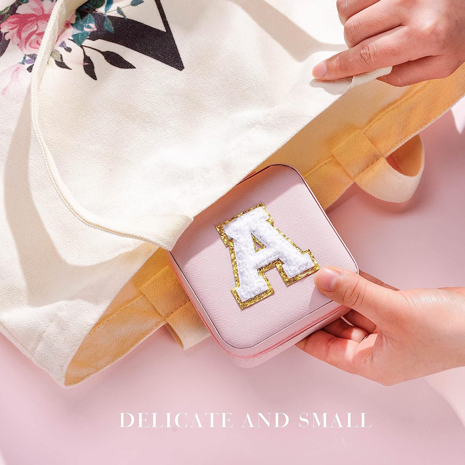 Cross-border de cuero Stud pendientes de gran capacidad de la joyería de la caja de la joyería del anillo caja de almacenamiento portátil