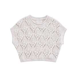 2023欧美风夏女装新款小球饰纹理针织上衣  3864