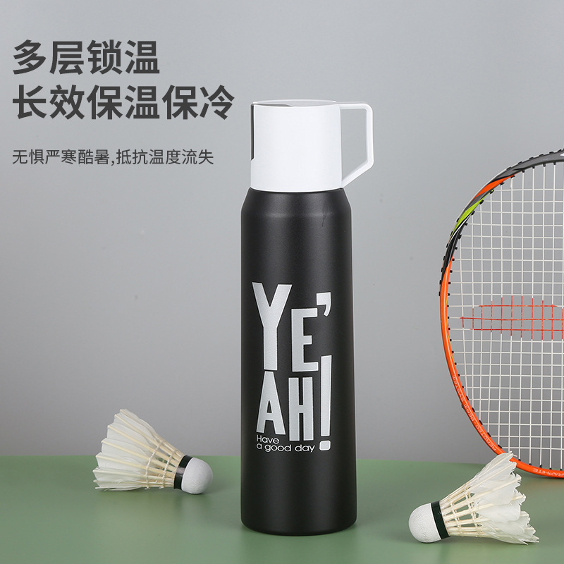 Gran capacidad bala ventosa 304 Acero inoxidable portátil taza de los hombres y las mujeres deportes al aire libre hervidor al por mayor