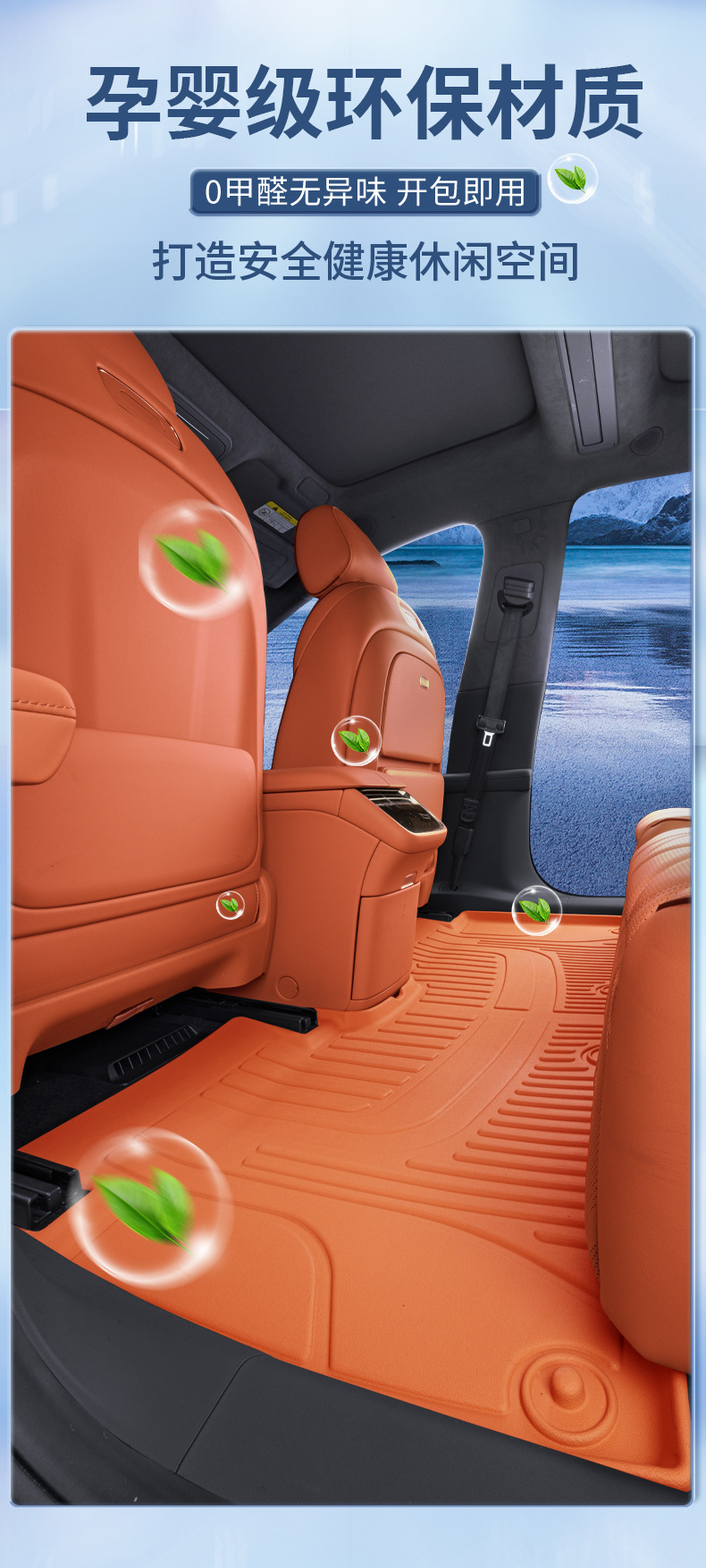 Suitable for dark blue S07 foot pad full enclosure dark blue S07 special modified accessories tpe waterproof car foot pad