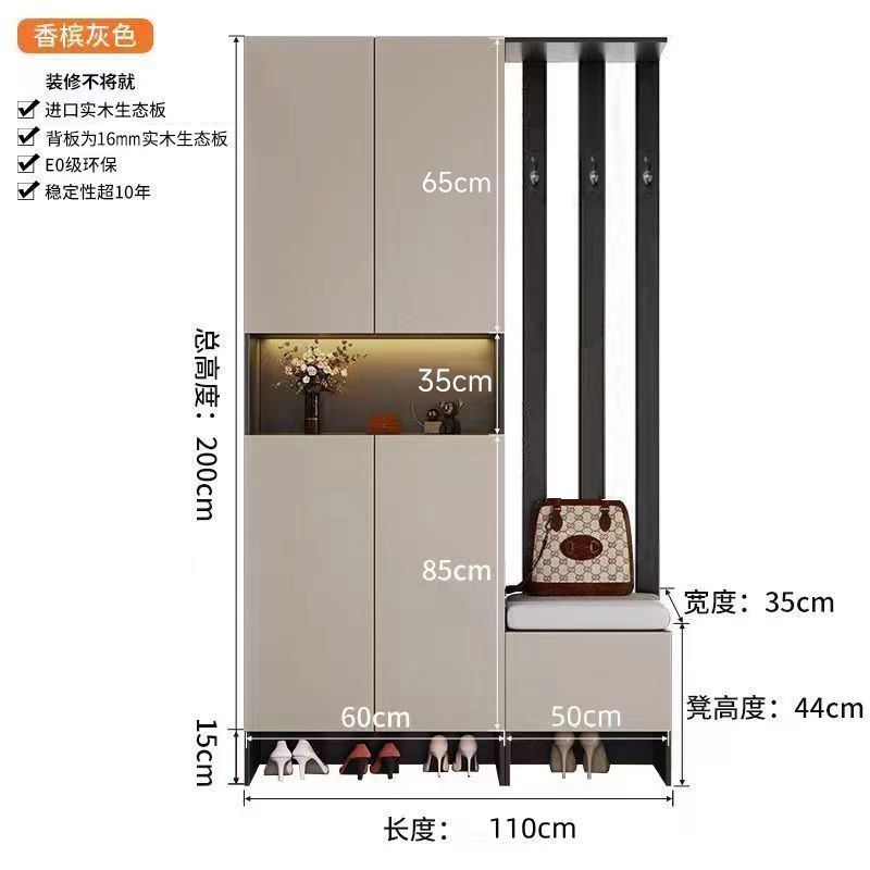 实木玄关柜入门鞋柜一体屏风隔断客厅遮挡隔断柜客厅双面屏风架|undefined
