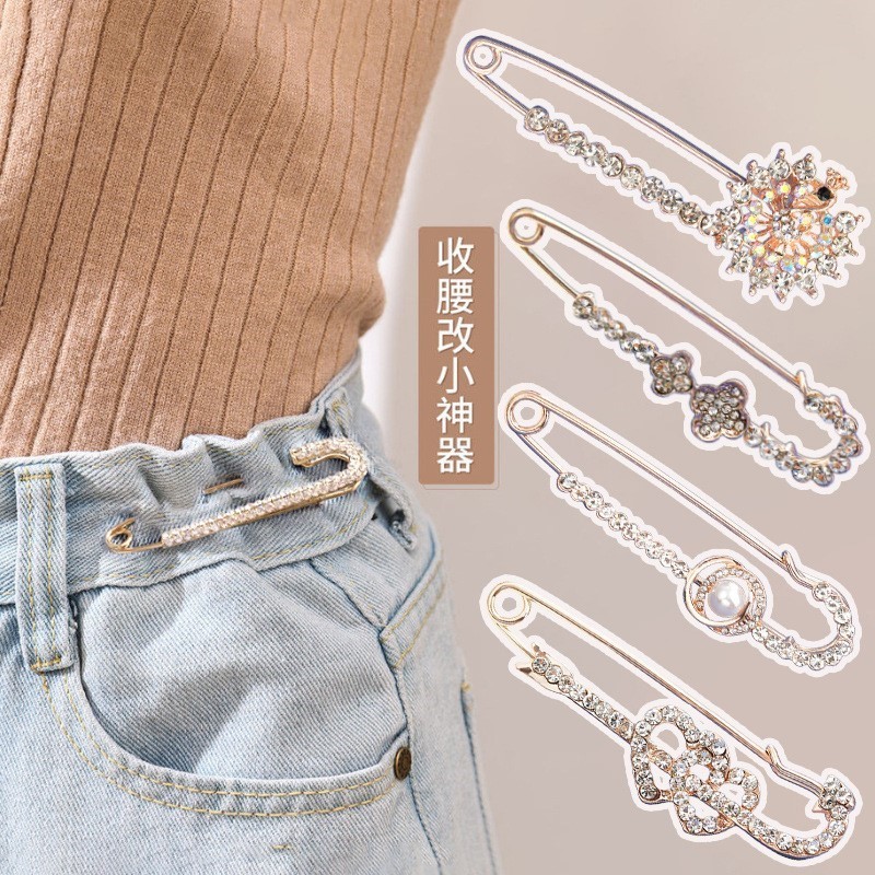Brooch, trousers, pin, brace, protection buckle, protective underware, accessory, clips included