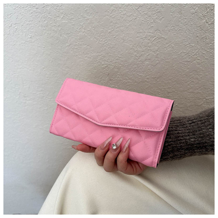 Estilo coreano rombo este año nicho popular diseño simple todo partido bolso de las mujeres bolsa de invierno Nueva Moda bolso de embrague