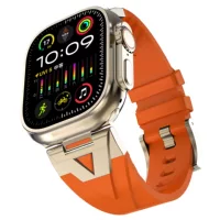 Подходящий ремешок для iwatch 10-го поколения, универсальный ремешок для Apple, ремешок для Apple Watch Commander из металла и силикона