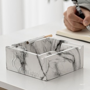 New Ashtray Ins High-Value Square Creative Personality Living Room Home Trendy Large Cigar Ashtray