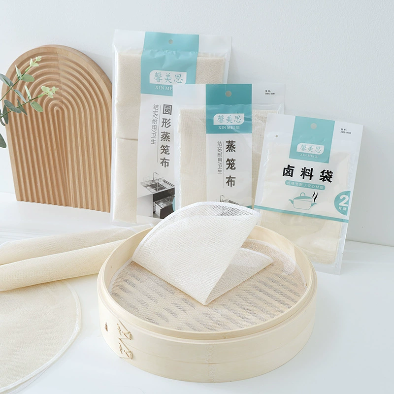 Оптовая продажа на пару булочки на пару на пару с рисовой тканью