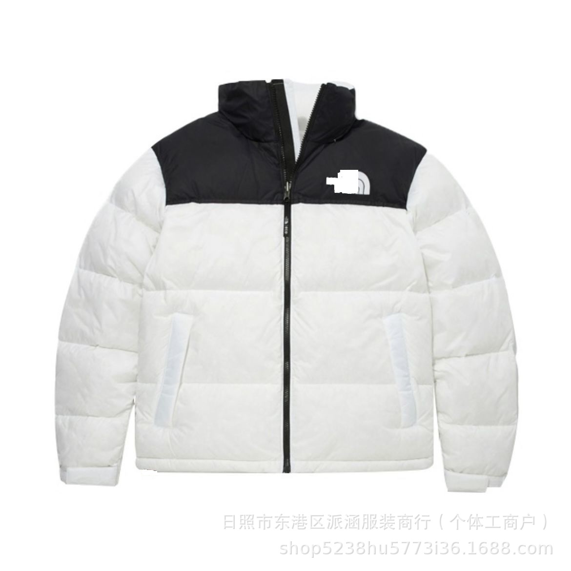 1996 chaqueta de algodón bordada clásica para hombres y mujeres 2024 pareja de invierno de collar vertical ropa de pan a prueba de frío