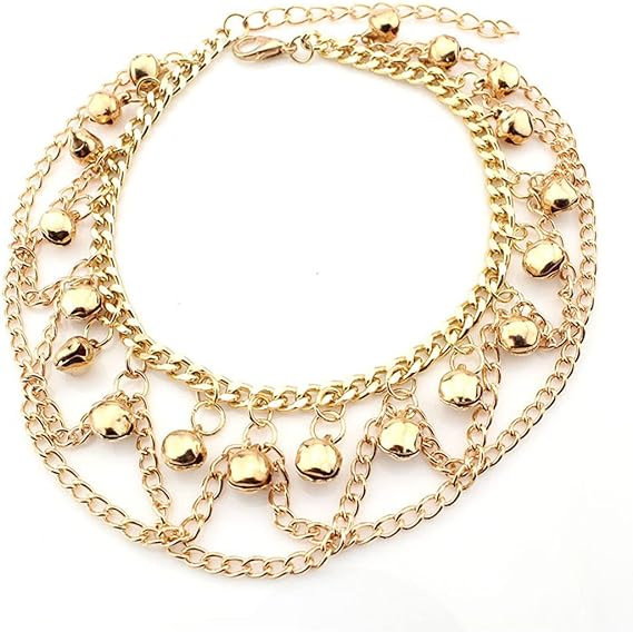 Cavigliera bohemienne con campanelli gioiello da spiaggia donna_voghion.com