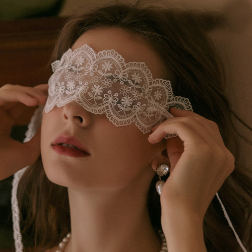 Nightclub party queen sexy lingerie accessories lace eye mask couple flirting blindfold ribbon abstinence veil