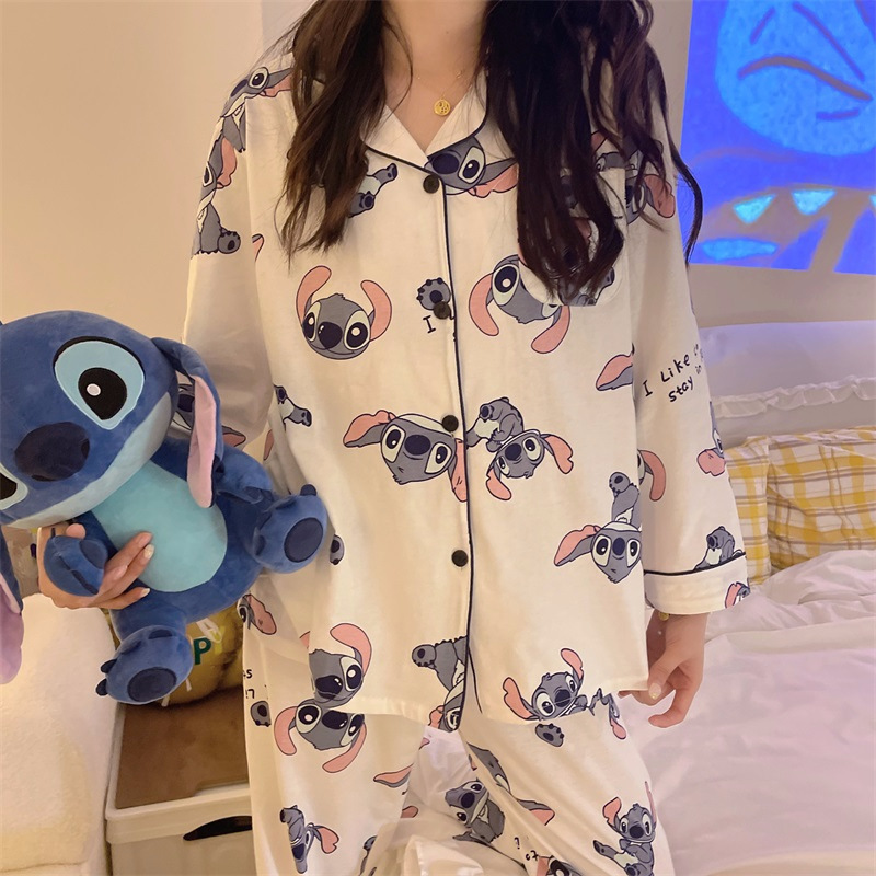 工場卸売りpyjamas日系アニメ布丁犬パジャマ女春秋綿長袖長ズボンカバー対外貿易|undefined