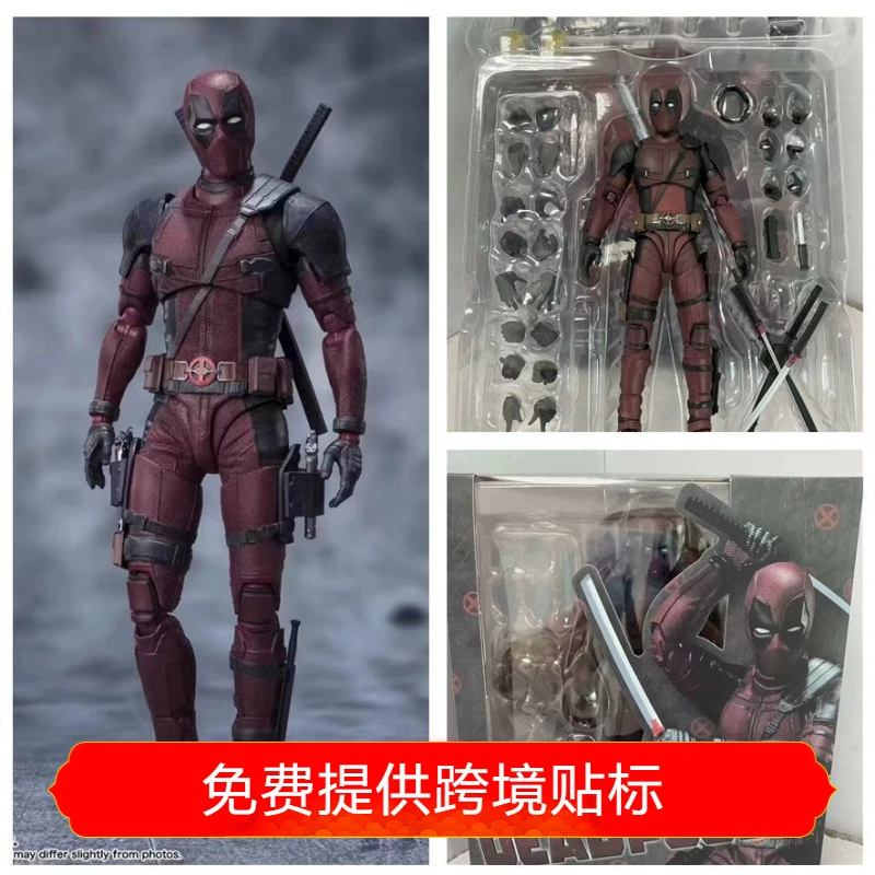 Подвижная минифигура (Marvel) ШФ Дэдпул, подвижная фигурка с аксессуарами