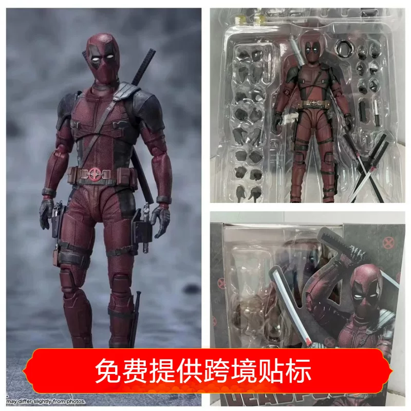 Подвижная минифигура (Marvel) ШФ Дэдпул, подвижная фигурка с аксессуарами