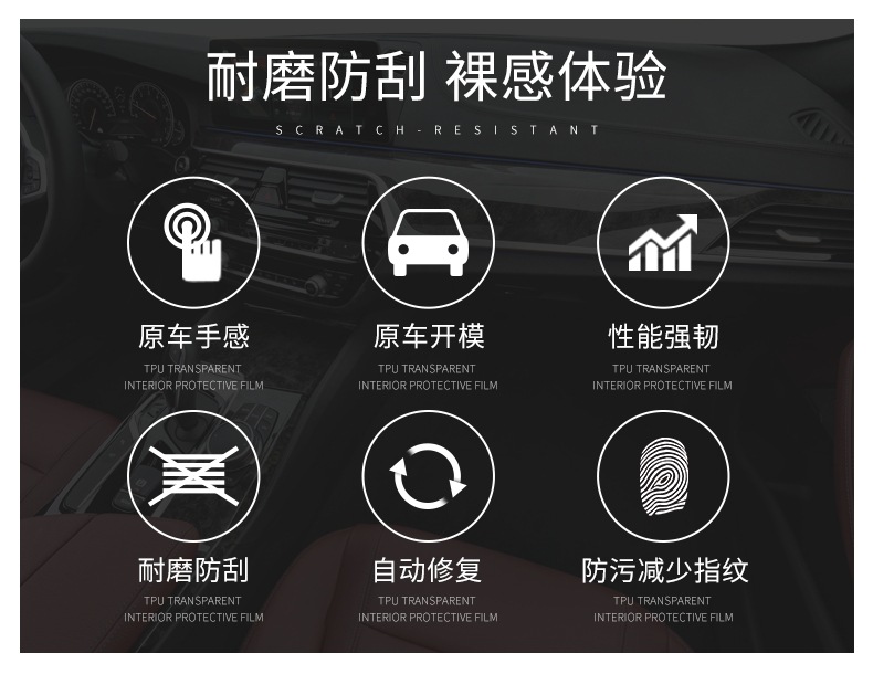 20-21 Range Rover Evoque Screen Central Control Gear Interior Car Sticker Modified Paint Accessories Tpu Protective Film