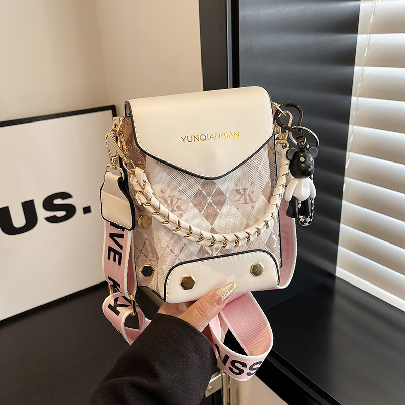 ファッションの小さい大衆の携帯電話の包みの女性の肩の斜めのショルダーの百合の高い顔の値の高級感のシンプルな2024新型の韓国版ins|undefined