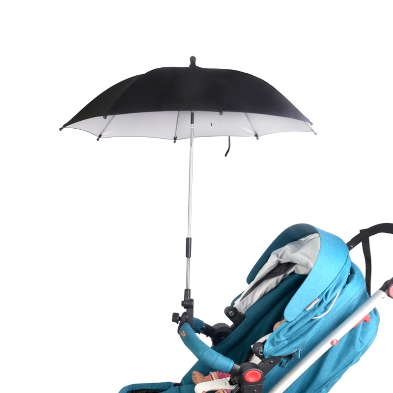 Joyren婴儿车遮阳伞夹子晴雨伞童车防紫外线防晒太阳伞可弯曲调节
