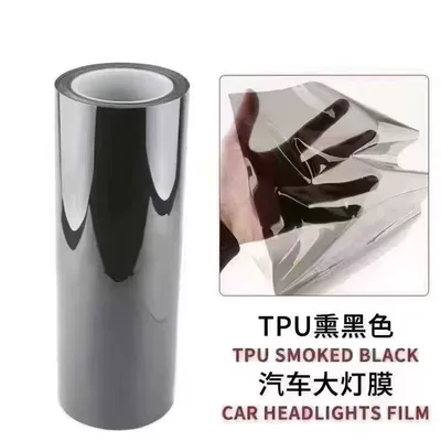 Film Ppf Headlight Protective Film Light-Controlled: Car headlight protective film - tpu-blackened-30cm15m