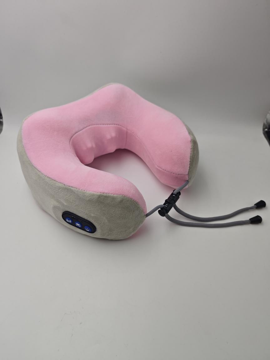 Masaje para el hogar Almohada en forma de U Memoria de algodón Coche portátil de viaje Masajeador de cuello cervical eléctrico Almohada de masaje en forma de U image 27