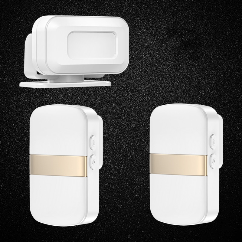 门口欢迎光临感应器店铺进门语音播报提醒迎宾报警器超市分体门铃