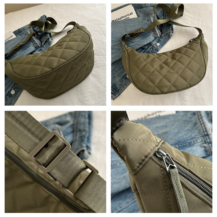 "Stylish large-capacity dumpling bag 2025 New trendy and fashionable niche single-shoulder bag, versatile and simple crossbody bag wholesale. undefined