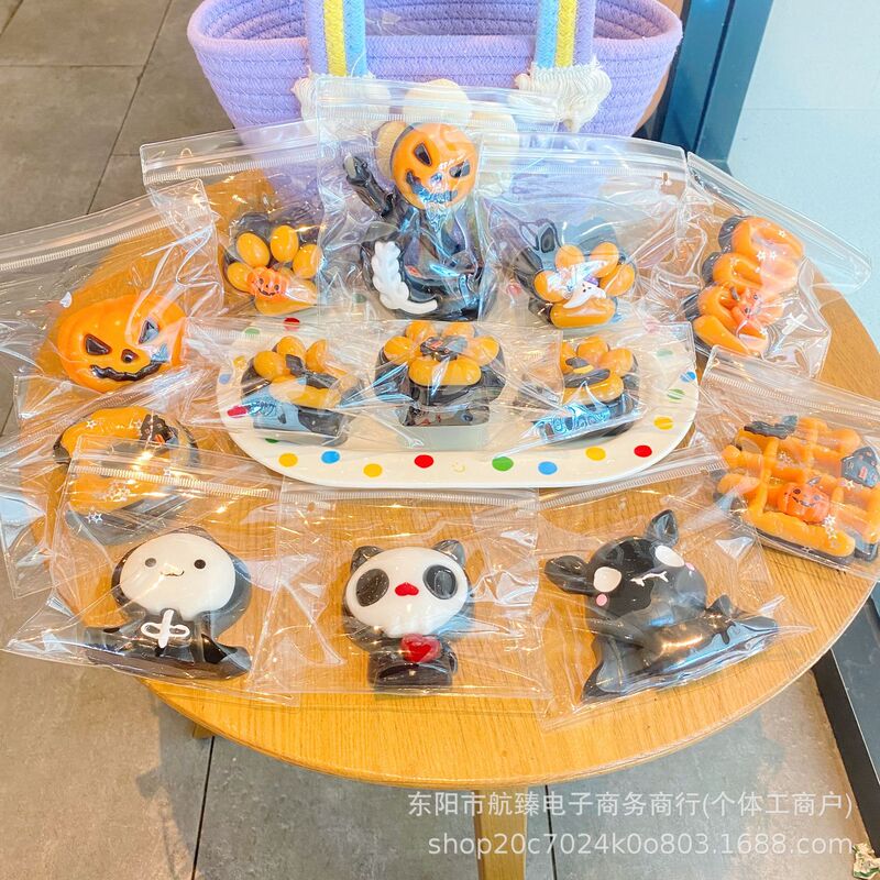 New and unique Halloween TPR stress-relief toy with a creepy and innovative ghost-pumpkin slime texture