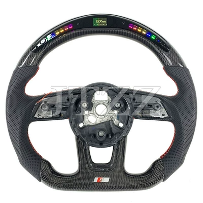 Suitable for the new Audi A3 A4 A5 RS B9 S3 S4 S5 A4L real carbon fiber steering wheel (Steering wheel) - style-1