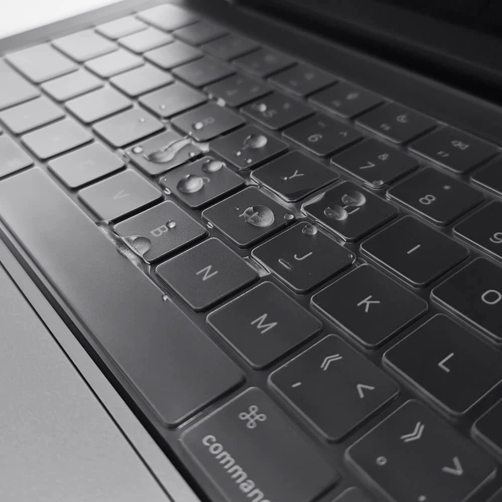 Защитная пленка для клавиатуры (Apple MacBook), нано‑серебряная микрокристаллическая прозрачная накладка на клавиатуру, против пятен