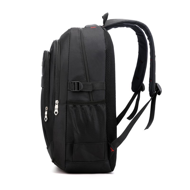 837g Weight Polyester Lining Material Zipper Closure Type Double Shoulder Straps Strap Type Zipper Backpack Bags Type School, Daily Occasion Oxford Cloth Material Waterproof Function School Backpack Backpack Solid Color Pattern All Seasons Season Unisex Gender Classic Style Style Square Shape Large Size Waterproof Solid Color School Daily School Backpack 2