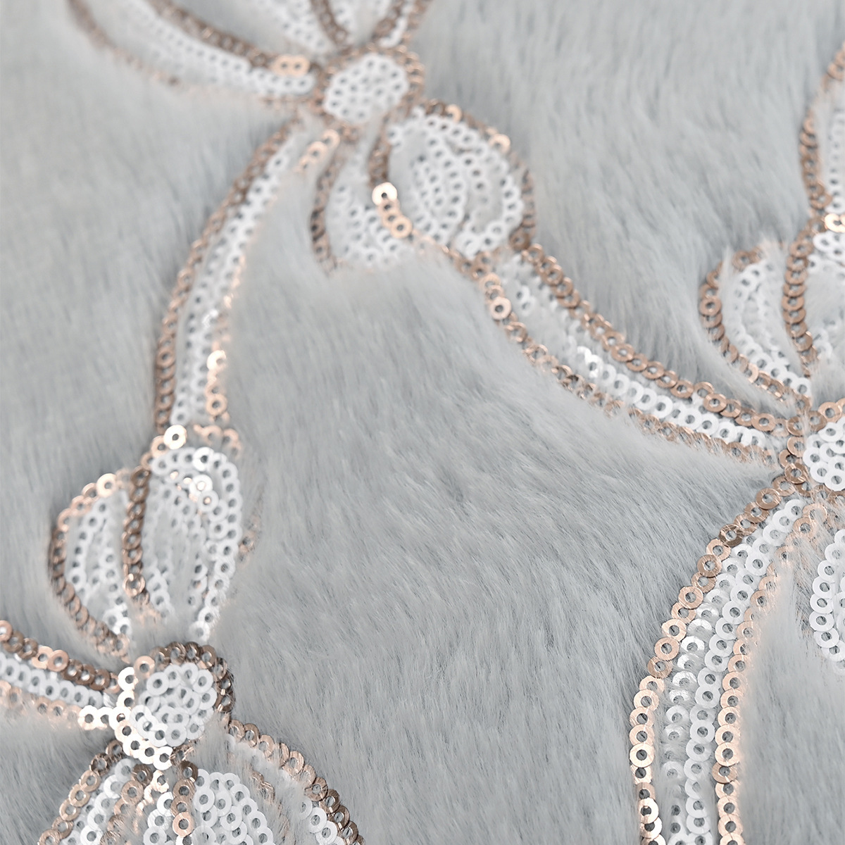 Cross-border amor doble arco almohada cubierta universal simple peluche sequinilla almohada cubierta sofá de oficina cubierta de cintura