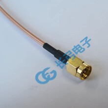 SMA-J公头内螺针转N母头中间六角带螺母防水圈50-1.5镀银线15CM