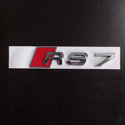 Audi RS7 car emblem, original Car logo - standard-rs7