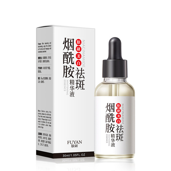 Brightening face serum contains niacin