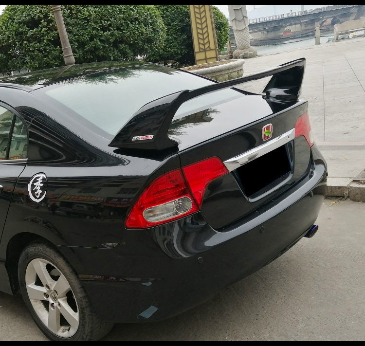 Suitable for Honda Eighth-Generation Civic Rear Wing, 8Th and 9.5Th Generation Civic, Civic Si Modified Fd2 Style High Spoiler