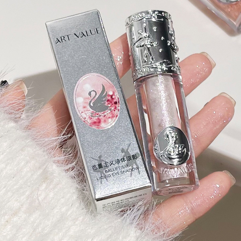 Art Value Liquid Eyeshadow Glitter Highlighter Pearlescent Sequin Eye Pencil Single Color Eyeshadow Liquid