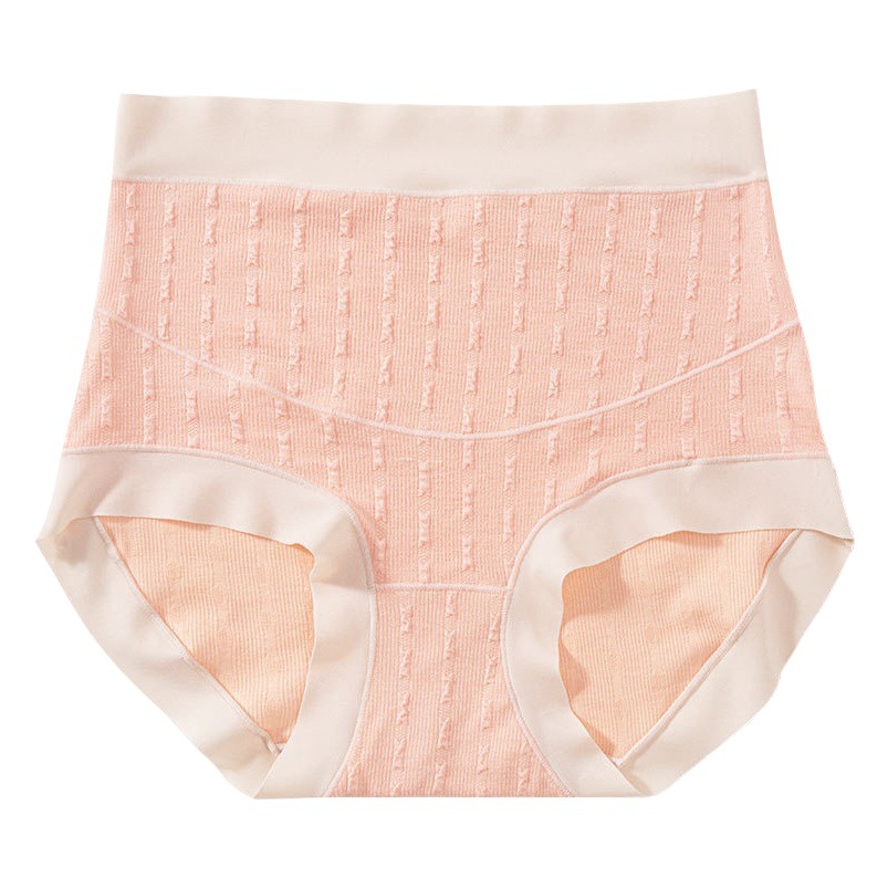 Ropa interior de las mujeres embarazadas entrepierna antibacteriana transpirable de las mujeres temprano, medio y tardío embarazo posparto sin costuras triángulo de cintura alta pantalones cortos más ropa interior de tamaño