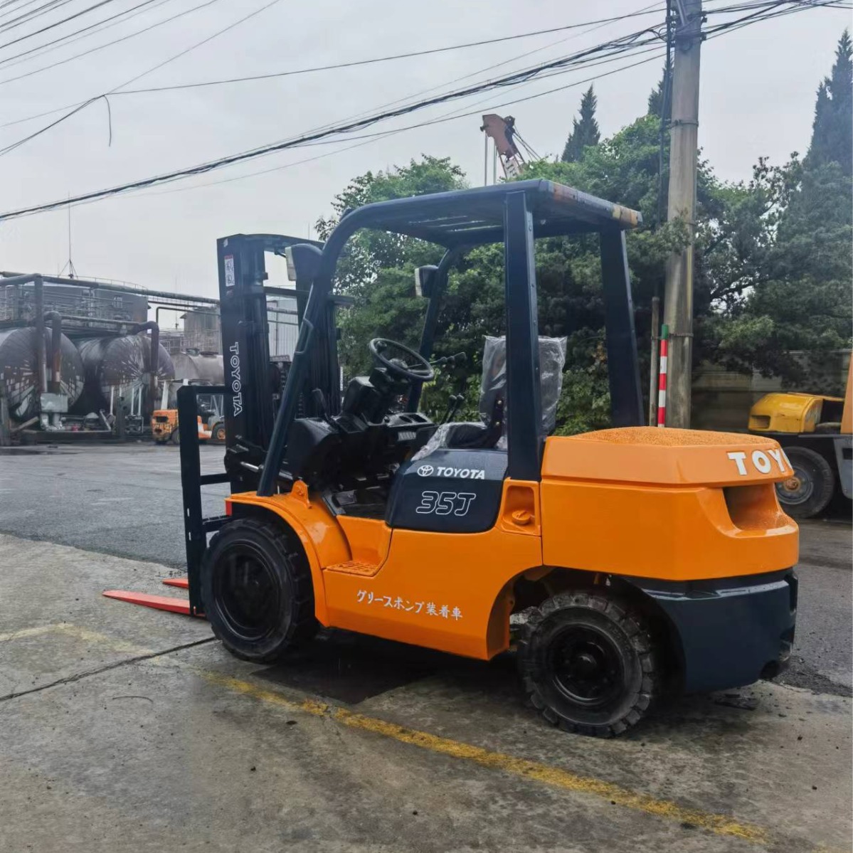 丰田3.5吨叉车7FD35J FORKLIFT 2Z ENGINE Container forklift