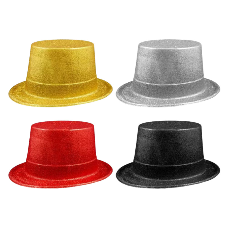 Halloween cross-border disfraces jazz accesorios sombreros sombreros de oro sombreros de rosa sombreros de alto sombreros mágicos sombreros image 4