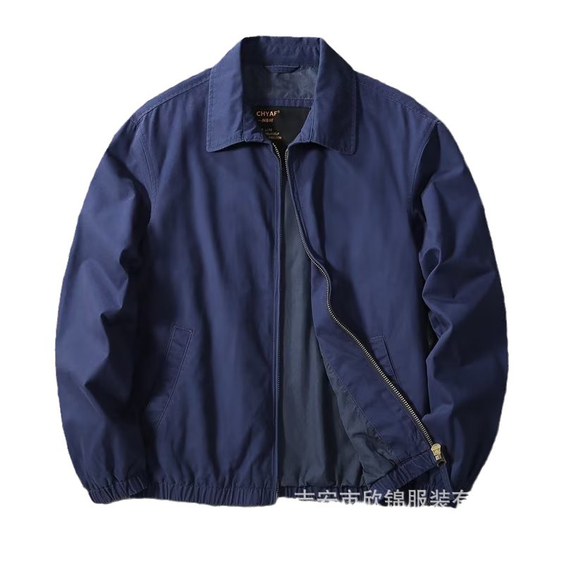 Ropa DE TRABAJO chaqueta de comercio exterior de los hombres de la moda simple color sólido de los hombres sueltos otoño abrigo solapa casual de negocios